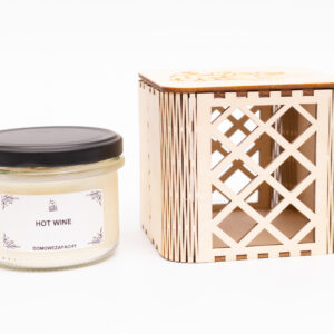 Dizajnerskie drewniane opakowanie (KRATKA)