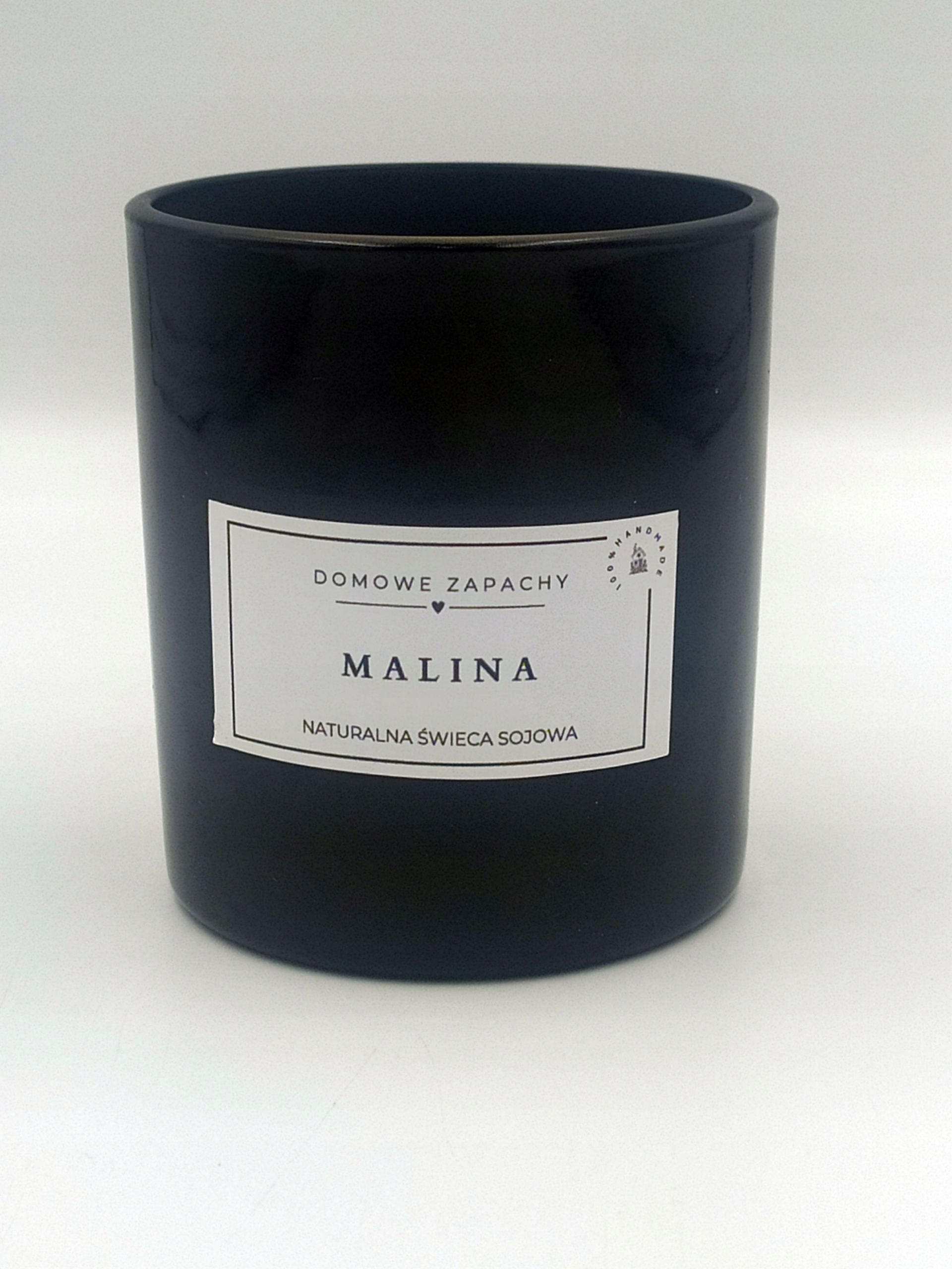 Naturalna świeca sojowa MALINA- 300 ml