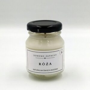 Naturalna Świeca Sojowa RÓŻA 80 ml