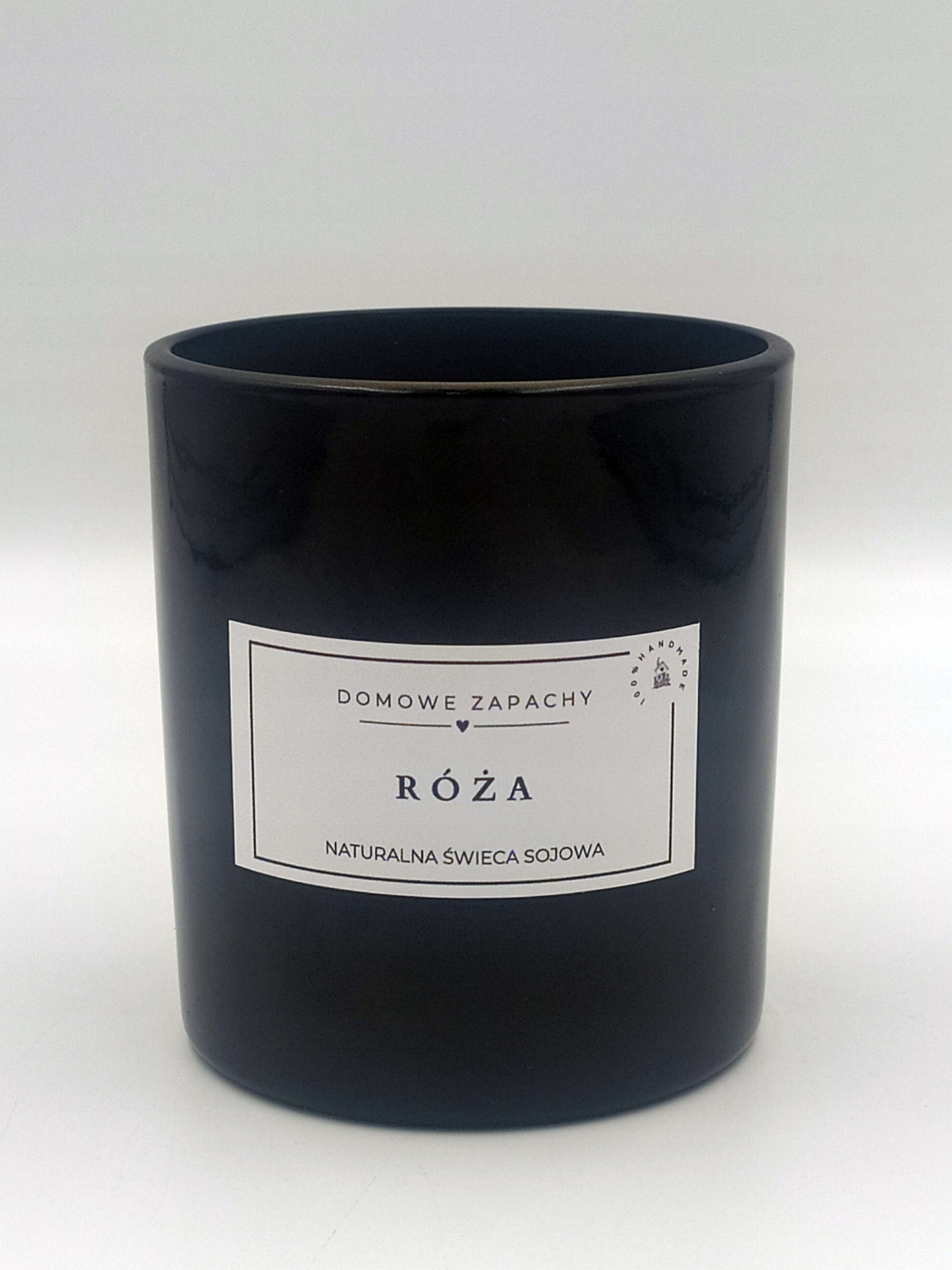 Naturalna świeca sojowa RÓŻA - 300 ml