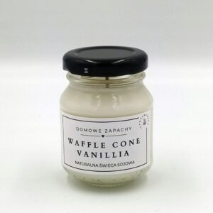 Naturalna Świece Sojowa WAFFLE CONE VANILLIA 80 ml