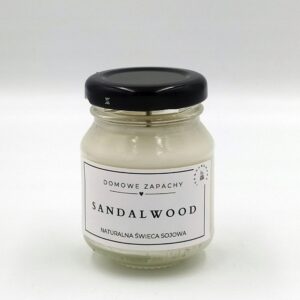 Naturalna Świece Sojowa DRZEWO SANDAŁOWE 80 ML