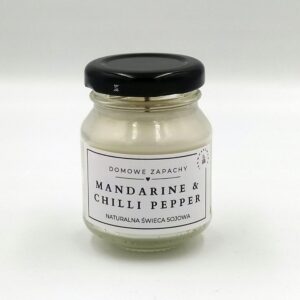 Naturalna Świece Sojowa MANDARINE&CHILLI PEPPER 80 ml